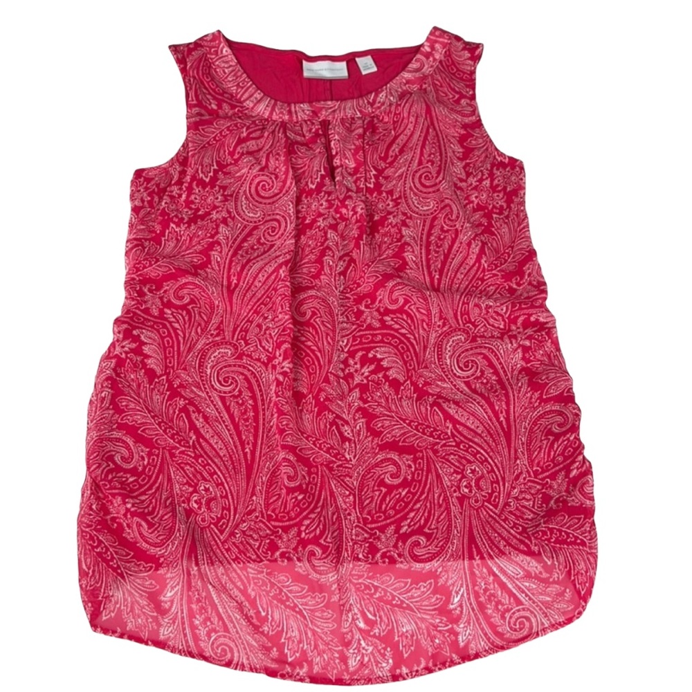 New York &Company Paisley Sleeveless Blouse Sz: XS